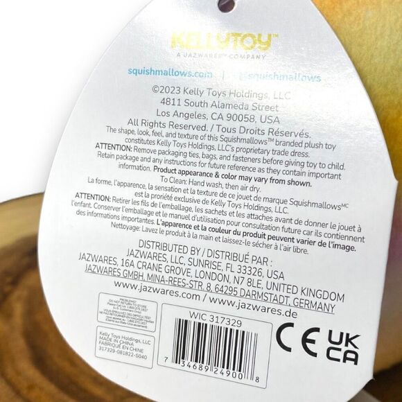 Squishmallow Helmut the Alien 5" Yellow Purple Galaxy Print BNWT HTF KellyToy - Picture 5 of 6